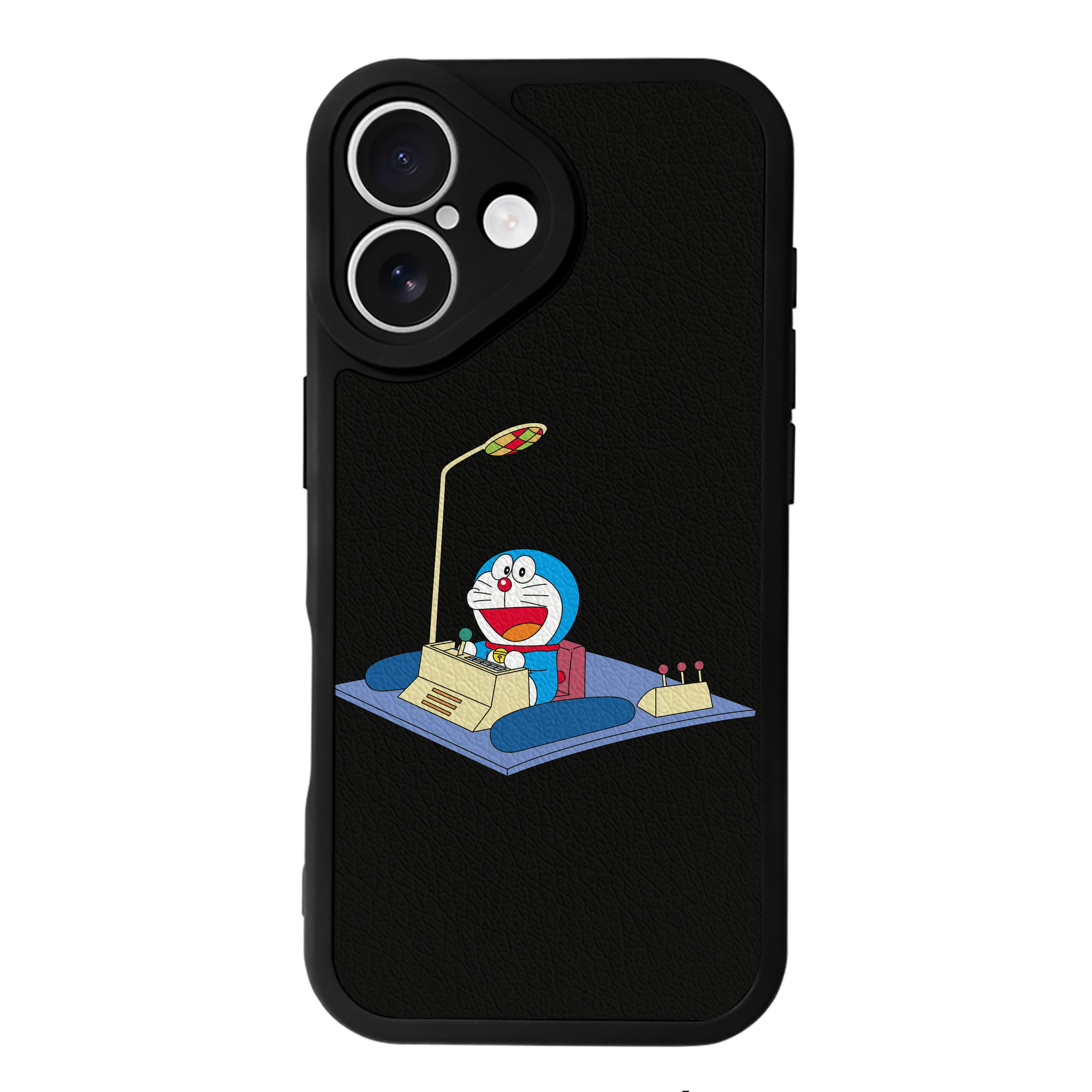 （画像用） ドラえもん Doraemon 【iPhone 16シリーズ対応】シリコンスマホケース（レザー調） 材質：シリコン